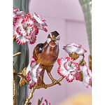 Ваза с птицами и цветами из фарфора с бронзовыми элементами Garden of Eden варинант исполнения - 7 | Loft Concept в Тюмени