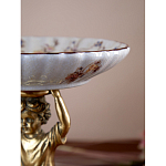 Чаша с цветочным орнаментом на ножке в виде бронзового ангела Eden Garden варинант исполнения - 8 | Loft Concept в Тюмени