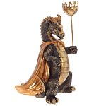 Подсвечник в виде дракона Dragon candlestick Gold варинант исполнения - 1 | Loft Concept в Тюмени
