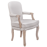 Кресло Aubrey Classical Armchair beige flax варинант исполнения - 1 | Loft Concept в Тюмени