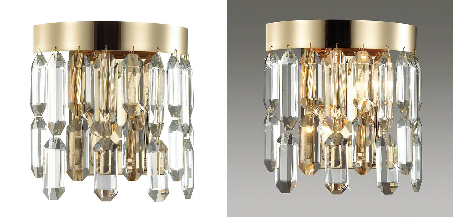 Бра Crystal Polyhedrons Wall Lamp Gold Бра Crystal Polyhedrons Wall Lamp Gold - Loft-Concept в Тюмени