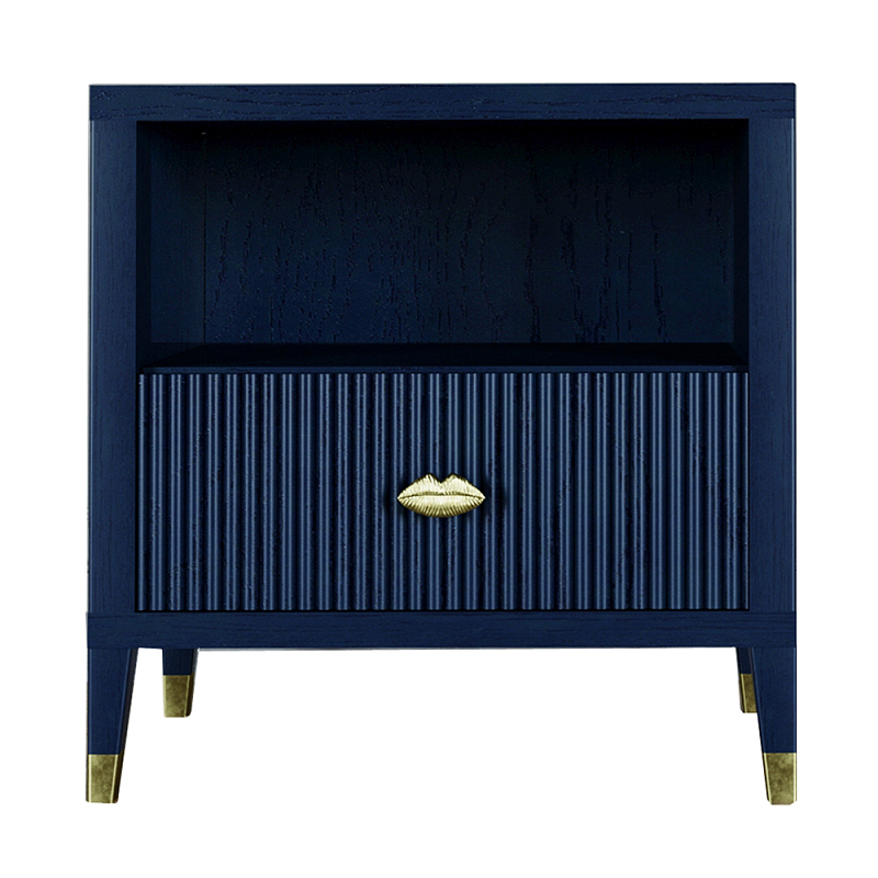 Прикроватная тумбочка с полкой Elsa Dreams Blue Синий в Тюмени | Loft Concept 