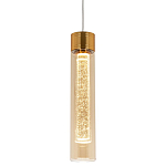 Подвесной светильник золото Sparkling Bubbles Tube Gold Amber Hanging Lamp варинант исполнения - 1 | Loft Concept в Тюмени