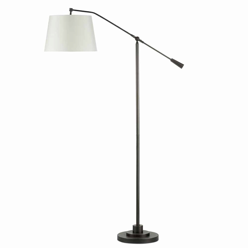 Торшер с регулируемым кронштейном Swivel Tilt Floor Lamp ivory ( слоновая кость ) Темная бронза Никель Латунь Торшер с регулируемым кронштейном Swivel Tilt Floor Lamp ivory ( слоновая кость ) Темная бронза Никель Латунь в Тюмени | Loft Concept