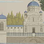 Обои ручная роспись Monuments of Paris Roberts on scenic paper варинант исполнения - 3 | Loft Concept в Тюмени