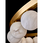 Люстра круглая с сферическими плафонами из натурального камня Phased Spheres варинант исполнения - 3 | Loft Concept в Тюмени