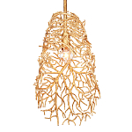 Подвесной светильник золотой в виде кораллов Coral Decor варинант исполнения - 2 | Loft Concept в Тюмени
