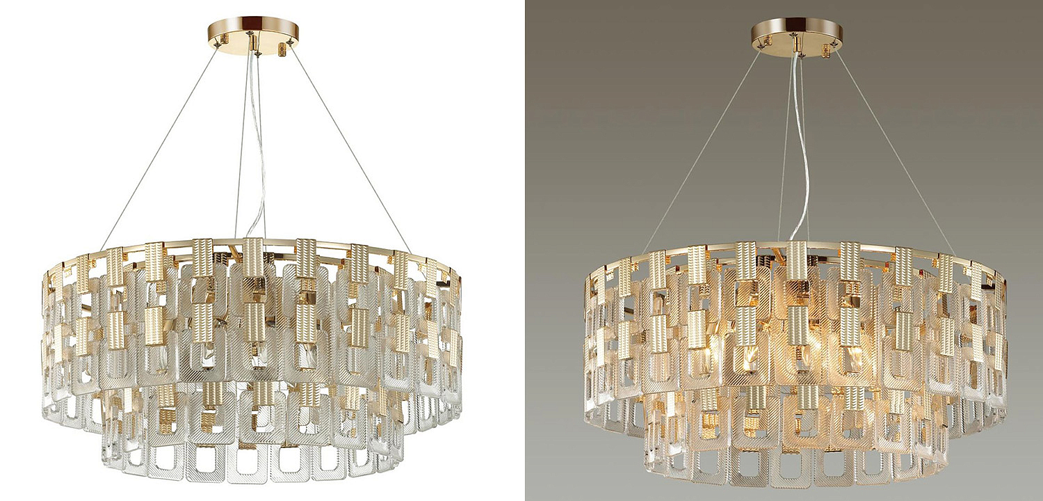 Люстра Ribbed Elements Pendant Round 67 Люстра Ribbed Elements Pendant Round 67 - Loft-Concept в Тюмени