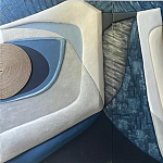 Арт-объект ручной работы Blue Abstraction из 4-х панелей варинант исполнения - 2 | Loft Concept в Тюмени