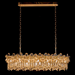 Люстра с декоративными элементами в виде крупных хрустальных цветов Palace Gardens варинант исполнения - 1 | Loft Concept в Тюмени