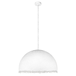 Подвесной светильник в форме купола белого цвета с ажурной бахромой Tactile Line варинант исполнения - 7 | Loft Concept в Тюмени