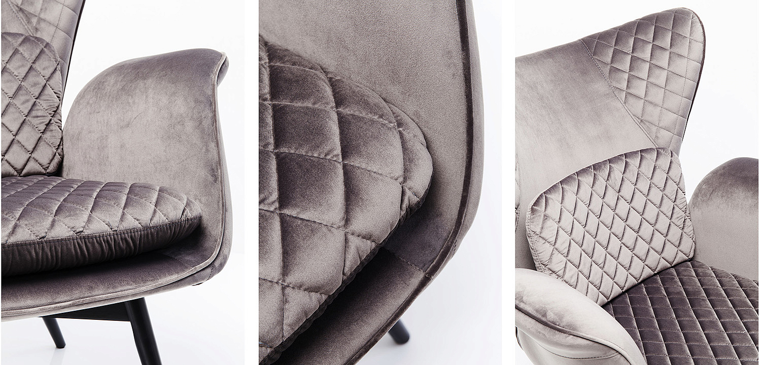 Кресло Gray Velvet Throne Кресло Gray Velvet Throne - Loft-Concept в Тюмени