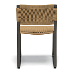 Дизайнерский стул с каркасом из металла с плетеными сиденьем и спинкой GREEN POINT Chair варинант исполнения - 4 | Loft Concept в Тюмени