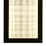 Светодиодное прямоугольное бра из металла черного цвета Lattice Lux варинант исполнения - 4 | Loft Concept в Тюмени