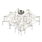 Потолочный светильник с тонким металлическим каркасом цвета хром Quasar варинант исполнения - 1 | Loft Concept в Тюмени