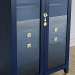 Дизайнерский шкаф витрина Elsa Dreams Blue с 4-мя ящиками варинант исполнения - 3 | Loft Concept в Тюмени