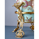 Ваза из голубого фарфора с рисунком птиц и цветов и декоративными элементами Blue Garden варинант исполнения - 10 | Loft Concept в Тюмени