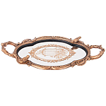 Поднос декоративный с фигурками птиц Mirror Surface Bronze варинант исполнения - 1 | Loft Concept в Тюмени