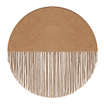 Бра круглое натуральная пробка с бахромой Natural Cork варинант исполнения - 1 | Loft Concept в Тюмени