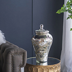 Ваза из стекла с крышкой и декоративными узорами Chinoiserie Ceramics варинант исполнения - 7 | Loft Concept в Тюмени