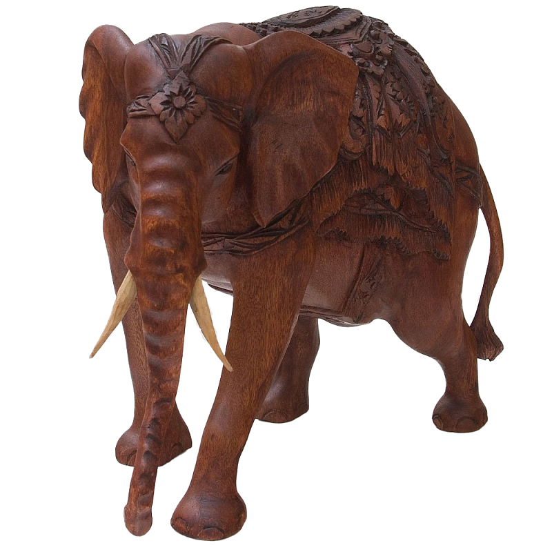 Статуэтка деревянная в виде слона Dressy Elephant Коричневый Статуэтка деревянная в виде слона Dressy Elephant Коричневый в Тюмени | Loft Concept