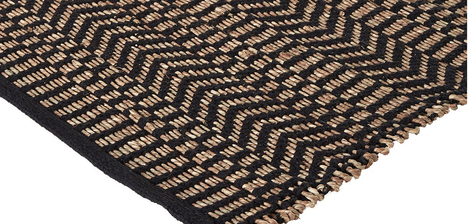 Ковер Zig Zag Carpet black Ковер Zig Zag Carpet black - Loft-Concept в Тюмени