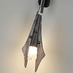 Бра черного цвета с плафоном из рельефного стекла Glass Pod варинант исполнения - 9 | Loft Concept в Тюмени