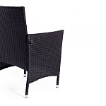 Обеденный комплект из искуственного ротанга Vintara черный варинант исполнения - 3 | Loft Concept в Тюмени