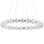 Светодиодная кольцевая люстра с круглыми плафонами Crystal Globule Chandelier варинант исполнения - 3 | Loft Concept в Тюмени