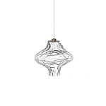 Подвесной светильник с плафоном из фактурного прозрачного стекла Light Ensemble варинант исполнения - 7 | Loft Concept в Тюмени