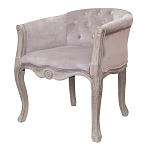 Кресло низкое в стиле прованс Розовый Велюр Louis French Armchair  варинант исполнения - 3 | Loft Concept в Тюмени