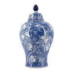 Ваза с крышкой в китайском стиле Гранатовое дерево Blooming Pomegranate варинант исполнения - 3 | Loft Concept в Тюмени