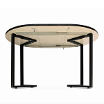 Стол обеденный раздвижной со столешницей белый мрамор Magali варинант исполнения - 5 | Loft Concept в Тюмени