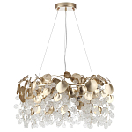 Люстра с декоративными подвесками из прозрачного стекла в форме монеток FAIRYTREE Light варинант исполнения - 6 | Loft Concept в Тюмени