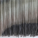 Пейзаж из нитей Макраме Wall decor Black and White Landscape варинант исполнения - 4 | Loft Concept в Тюмени