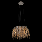 Люстра подвесная круглая с изогнутыми металлическими дугами и ниспадающими цепочками 65 см Atlantis Chain варинант исполнения - 13 | Loft Concept в Тюмени