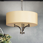 Люстра подвесная с цилиндрическим абажуром кремового цвета Natural Concepts варинант исполнения - 3 | Loft Concept в Тюмени