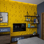 Гипсовая 3D Панель M-41 A, B варинант исполнения - 3 | Loft Concept в Тюмени