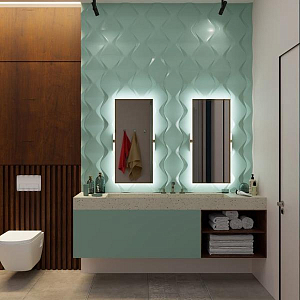 Гипсовая 3D панель с принтографией PM-24