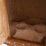 Декоративная винтажная печка из глины с инкрустацией Rarity варинант исполнения - 3 | Loft Concept в Тюмени