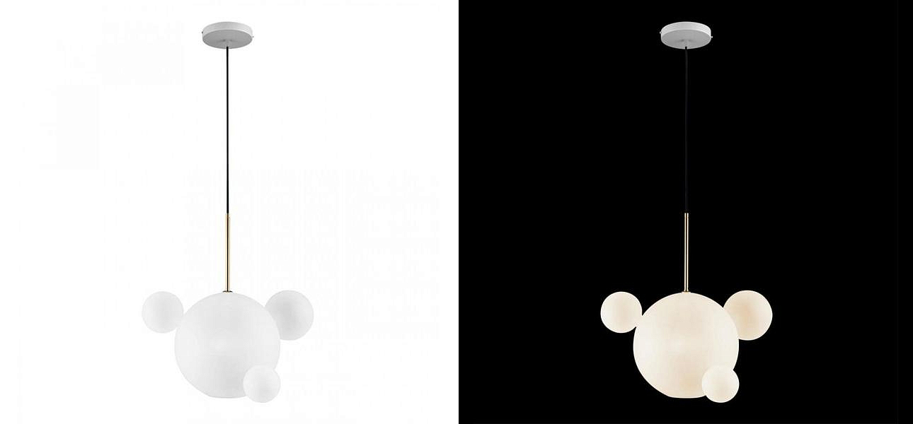 Светильник Giopato & Coombes Bollr Pendant 4 BUBBLE LAMP матовое белое стекло Светильник Giopato & Coombes Bollr Pendant 4 BUBBLE LAMP матовое белое стекло - Loft-Concept в Тюмени