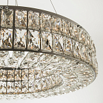 Круглая люстра с хрустальным декором Langlais Crystal Chrome Chandelier варинант исполнения - 2 | Loft Concept в Тюмени