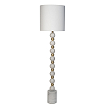 Торшер мраморный с белым абажуром Floor lamp Jewelry варинант исполнения - 1 | Loft Concept в Тюмени