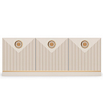 ТВ-тумба с 3-мя фактурными дверцами Satin Furniture варинант исполнения - 2 | Loft Concept в Тюмени