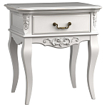 Тумба прикроватная белого цвета из массива бука в стиле прованс White Provence варинант исполнения - 2 | Loft Concept в Тюмени