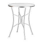 Столик приставной с круглой столешницей на серебристом основании Scenical Table варинант исполнения - 1 | Loft Concept в Тюмени