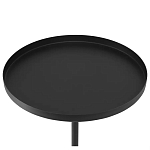 Кофейный столик с круглой чёрной столешницей и мраморным основанием Exquisite Practicality варинант исполнения - 2 | Loft Concept в Тюмени