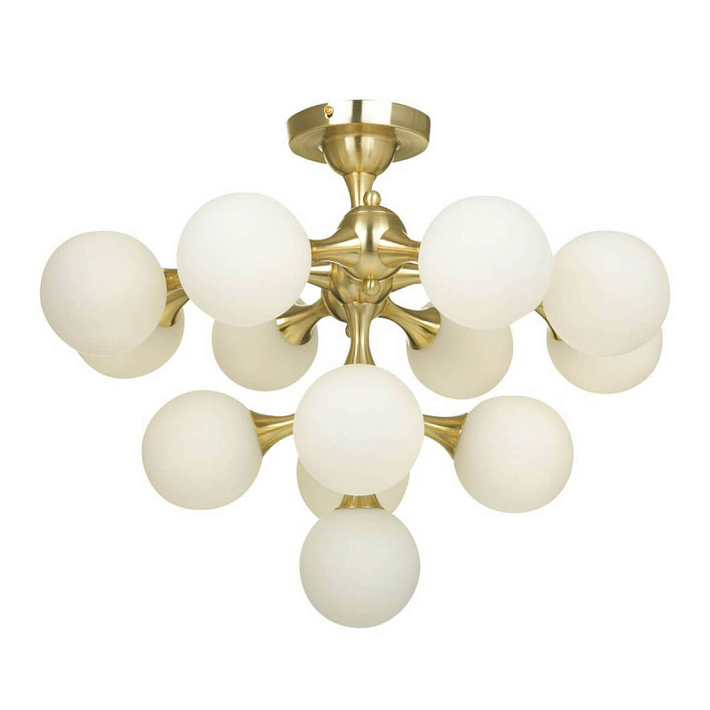 Потолочный светильник MOONDROP Lamp Gold 13 Белый Золотой Потолочный светильник MOONDROP Lamp Gold 13 Белый Золотой в Тюмени | Loft Concept