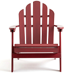 Уличное кресло из массива акации Adirondack Wooden Chair Red варинант исполнения - 2 | Loft Concept в Тюмени