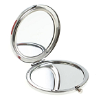 Зеркало карманное двухстороннее круглое из натурального камня Серафинит в подарочной упаковке Silver Stone Mirrors варинант исполнения - 2 | Loft Concept в Тюмени